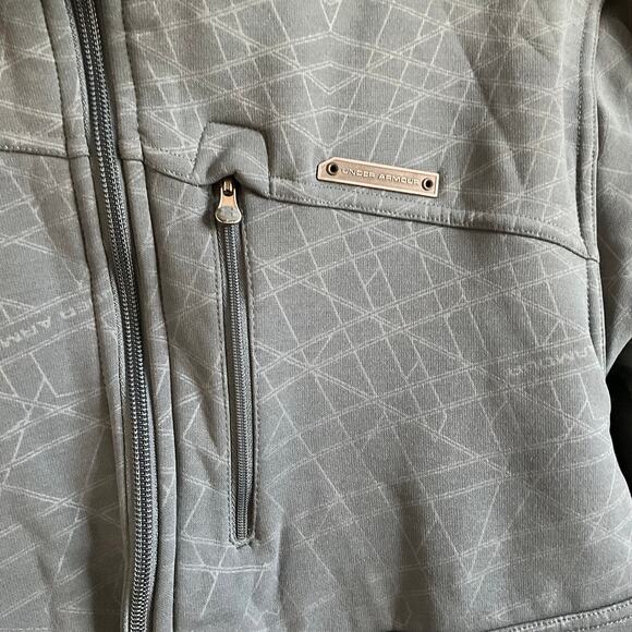 Under Armour Men’s Y2K Grey Fleece Lined Full Zip Jacket - Size Large - Picture 2 of 11